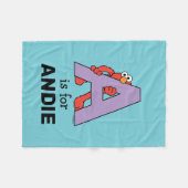 Elmo Alphabet | A PAARS Fleece Deken (Voorkant (Horizontaal))