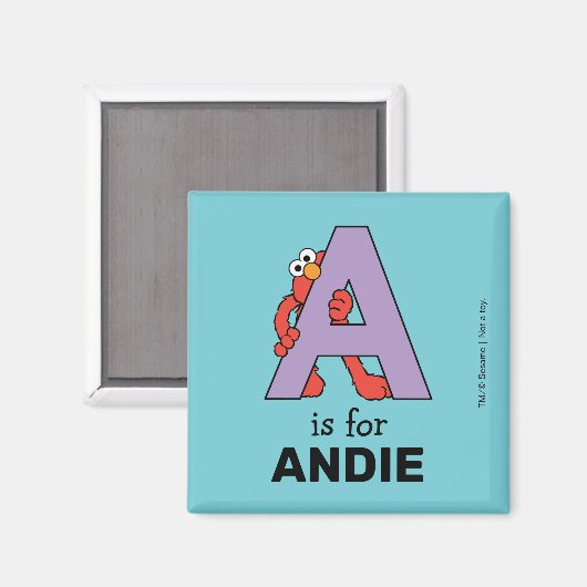 Elmo Alphabet | A PAARS Magneet (Voorkant / Achterkant)