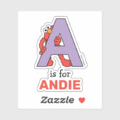 Elmo Alphabet | A PAARS Sticker (Vel)