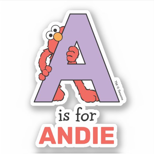 Elmo Alphabet | A PAARS Sticker (Voorkant)