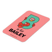 Elmo Alphabet | B BLAUWGROEN Magneet (Linkerzijde)