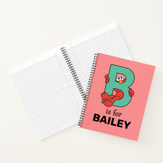 Elmo Alphabet | B BLAUWGROEN Notitieboek (Binnen)