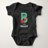 Elmo Alphabet | B BLAUWGROEN Romper (Voorkant)