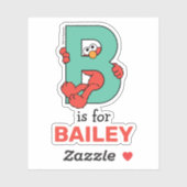 Elmo Alphabet | B BLAUWGROEN Sticker (Vel)