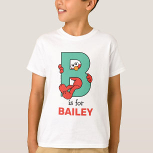 Elmo Alphabet B BLAUWGROEN T-shirt