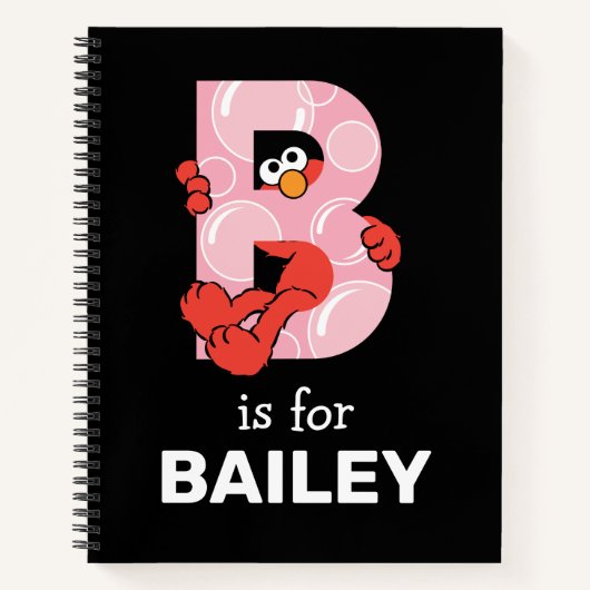 Elmo Alphabet | B Bubbles Notitieboek (Voorkant)