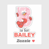 Elmo Alphabet | B Bubbles Sticker (Vel)