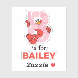 Elmo Alphabet B Bubbles Sticker