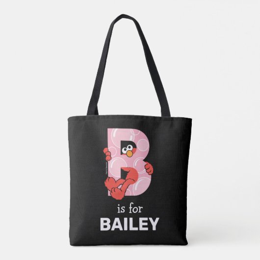 Elmo Alphabet | B Bubbles Tote Bag (Achterkant)