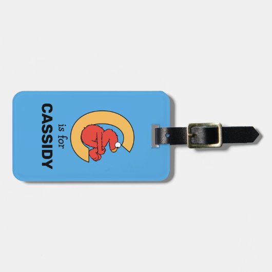 Elmo Alphabet | C SINAASAPPEL Bagagelabel (Voorkant horizontaal)