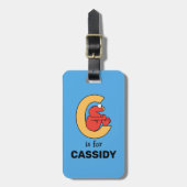 Elmo Alphabet | C SINAASAPPEL Bagagelabel (Voorkant verticaal)