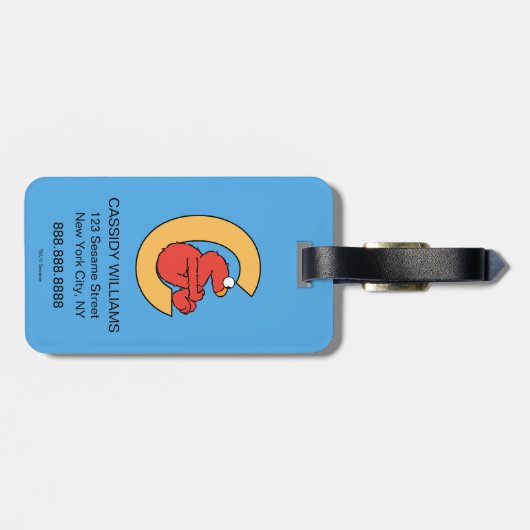 Elmo Alphabet | C SINAASAPPEL Bagagelabel (Achterkant horizontaal)