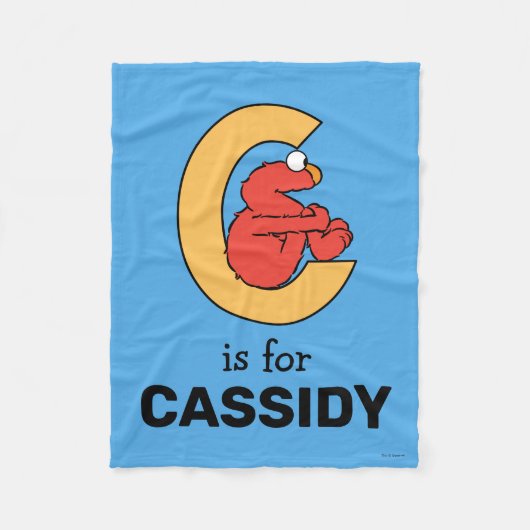 Elmo Alphabet | C SINAASAPPEL Fleece Deken (Voorkant)