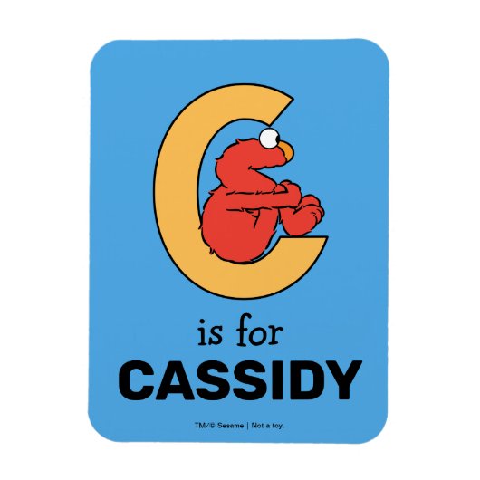Elmo Alphabet | C SINAASAPPEL Magneet (Verticaal)