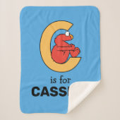 Elmo Alphabet | C SINAASAPPEL Sherpa Deken (Voorkant)
