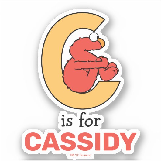 Elmo Alphabet | C SINAASAPPEL Sticker (Voorkant)