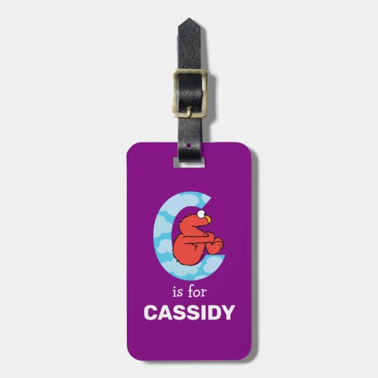 Elmo Alphabet | C Wolken Bagagelabel (Voorkant verticaal)