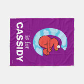 Elmo Alphabet | C Wolken Fleece Deken (Voorkant (Horizontaal))