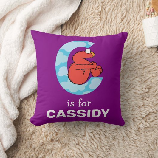 Elmo Alphabet | C Wolken Kussen (Deken)