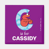 Elmo Alphabet | C Wolken Magneet (Voorkant)