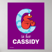 Elmo Alphabet | C Wolken Poster (Voorkant)
