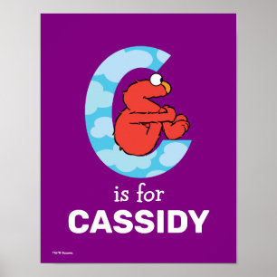 Elmo Alphabet   C Wolken Poster