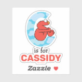 Elmo Alphabet | C Wolken Sticker (Vel)