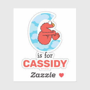 Elmo Alphabet C Wolken Sticker