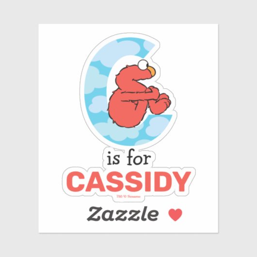 Elmo Alphabet | C Wolken Sticker (Vel)