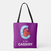 Elmo Alphabet | C Wolken Tote Bag (Achterkant)