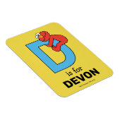 Elmo Alphabet | D Blauw Magneet (Rechterzijde)