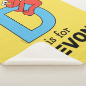 Elmo Alphabet | D Blauw Sherpa Deken (3/4)