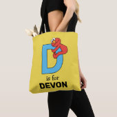 Elmo Alphabet | D Blauw Tote Bag (Dichtbij)