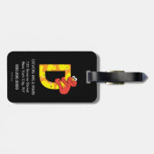 Elmo Alphabet | D Duck Bagagelabel (Achterkant horizontaal)