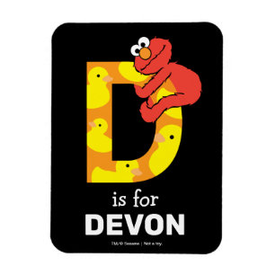 Elmo Alphabet   D Duck Magneet