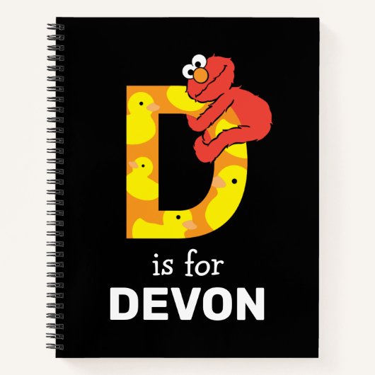 Elmo Alphabet | D Duck Notitieboek (Voorkant)
