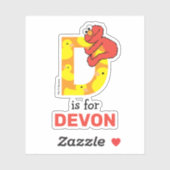 Elmo Alphabet | D Duck Sticker (Vel)