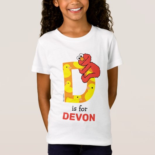 Elmo Alphabet | D Duck T-shirt (Voorkant)