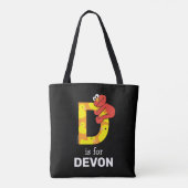 Elmo Alphabet | D Duck Tote Bag (Achterkant)