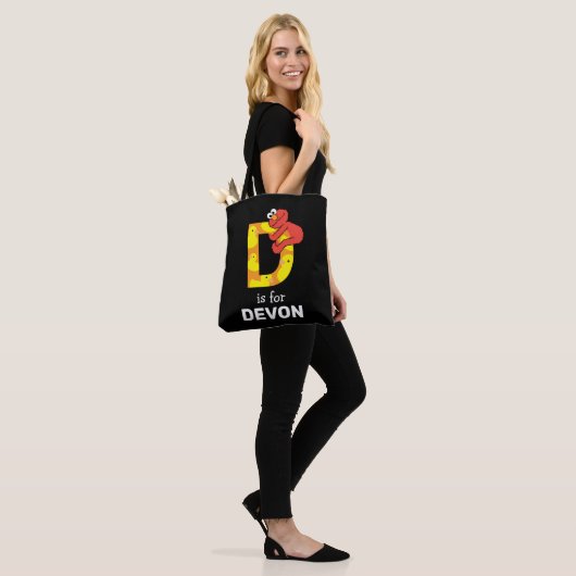 Elmo Alphabet | D Duck Tote Bag (Op model)