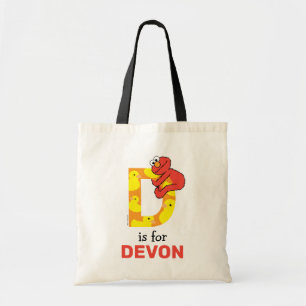 Elmo Alphabet   D Duck Tote Bag