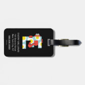 Elmo Alphabet | E Eieren Bagagelabel (Achterkant horizontaal)