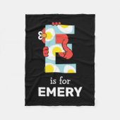 Elmo Alphabet | E Eieren Fleece Deken (Voorkant)