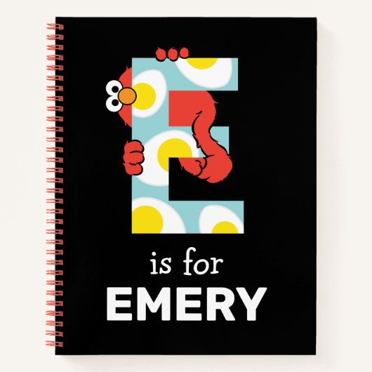 Elmo Alphabet | E Eieren Notitieboek (Voorkant)