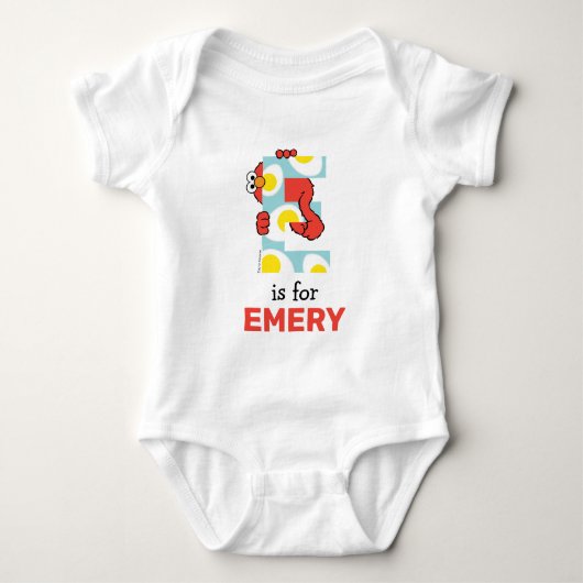 Elmo Alphabet | E Eieren Romper (Voorkant)