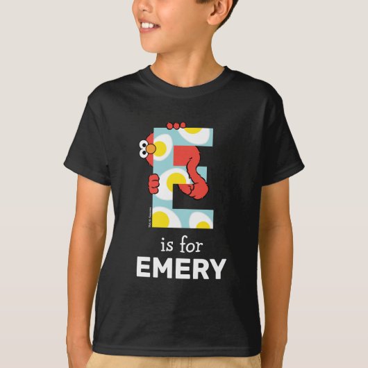 Elmo Alphabet | E Eieren T-shirt (Voorkant)