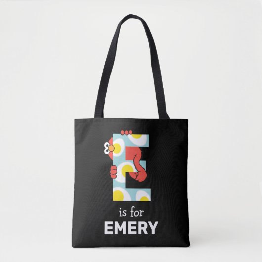 Elmo Alphabet | E Eieren Tote Bag (Voorkant)