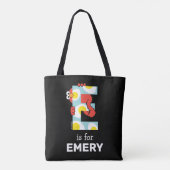 Elmo Alphabet | E Eieren Tote Bag (Achterkant)