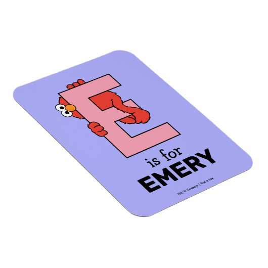 Elmo Alphabet | E Roze Magneet (Rechterzijde)