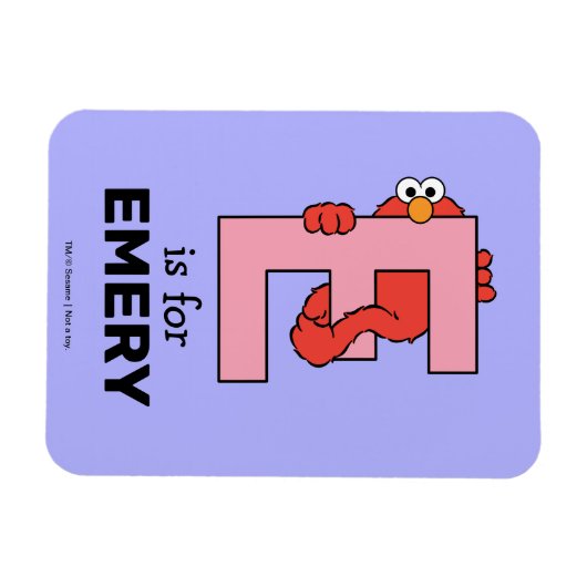 Elmo Alphabet | E Roze Magneet (Horizontaal)